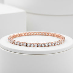 CUBIC ZIRCONIA COLLECTION - SIMPLY CHIC TENNIS BRACELET ROSE GOLD- BRA2
