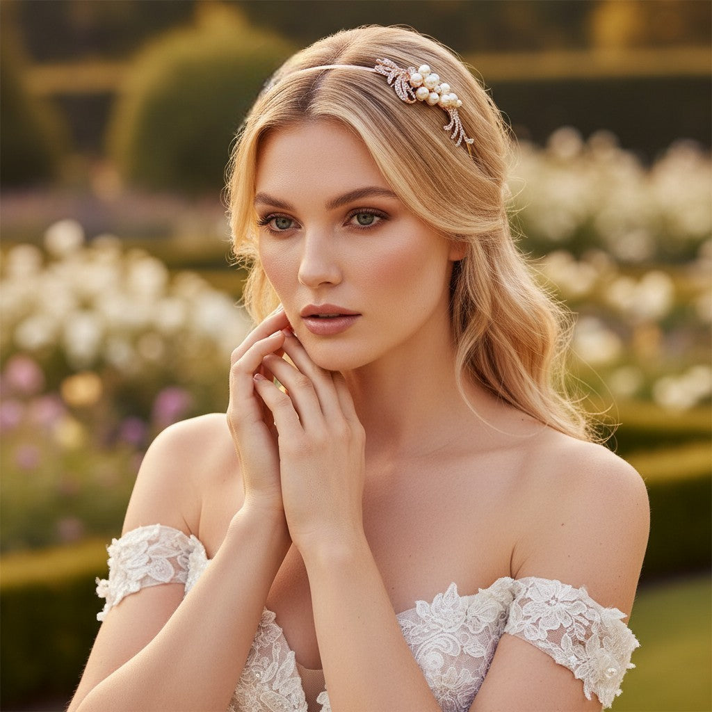 Chic Pearl Headband - AHB 1 GOLD