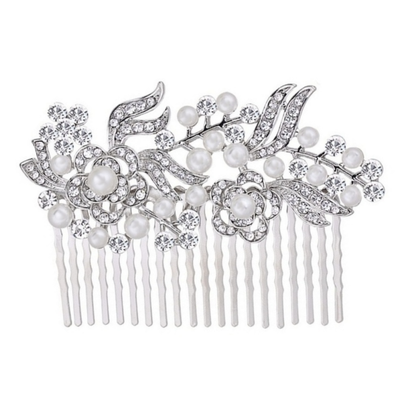 Glam Gatsby Style Comb - (SILVER) HC151