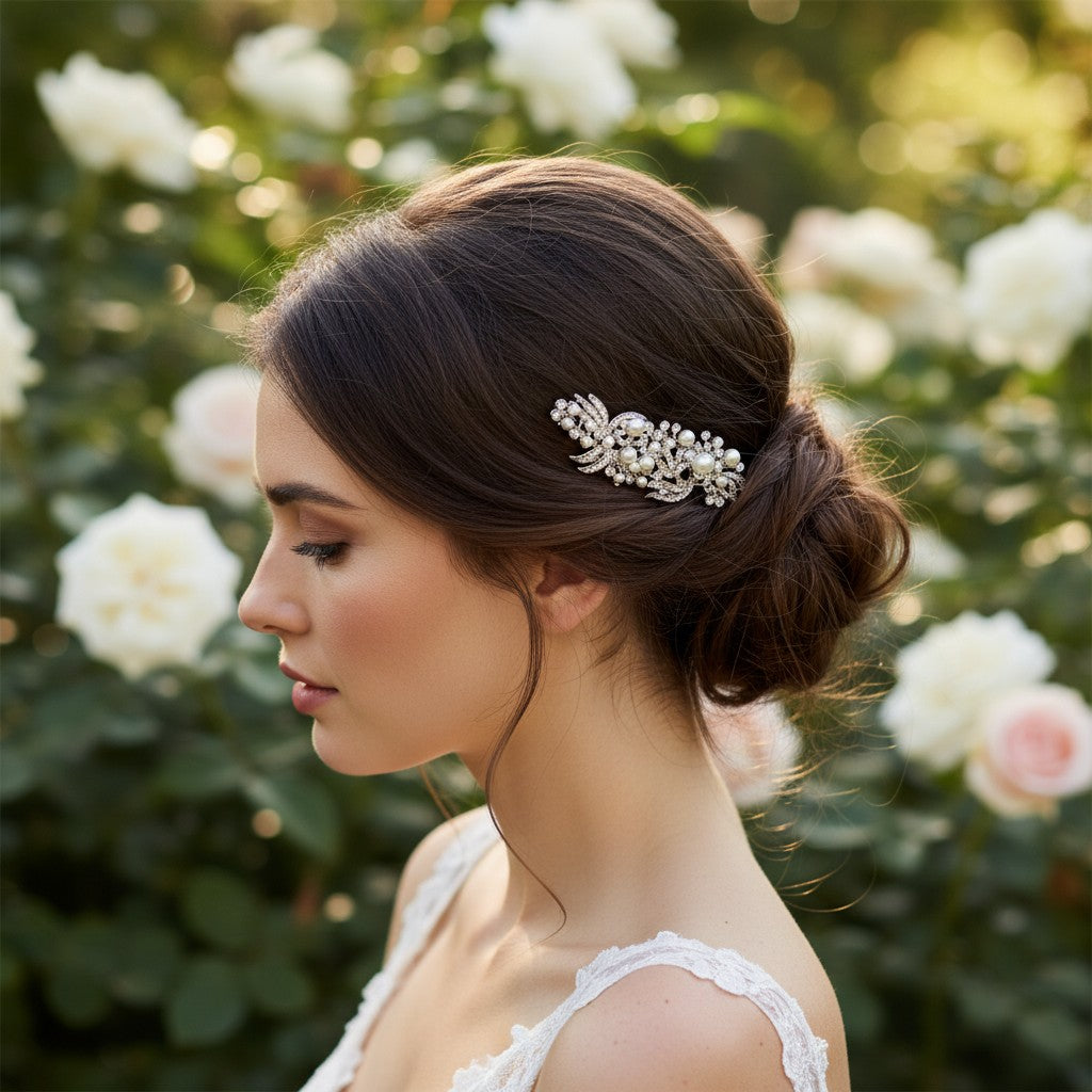 Glam Gatsby Style Comb - (SILVER) HC151