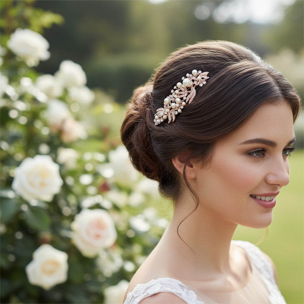 Glam Gatsby Style Comb - (Rose Gold) HC151