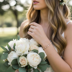 Cubic Zirconia Collection - Chic CZ Tennis Bracelet - Rose Gold - CZBRA17
