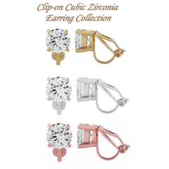 Clip-on Cubic Zirconia Collection Set CZER380-3