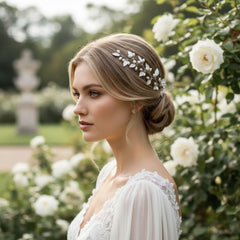 ATHENA COLLECTION - VINE OF PEARLS - SILVER HP228