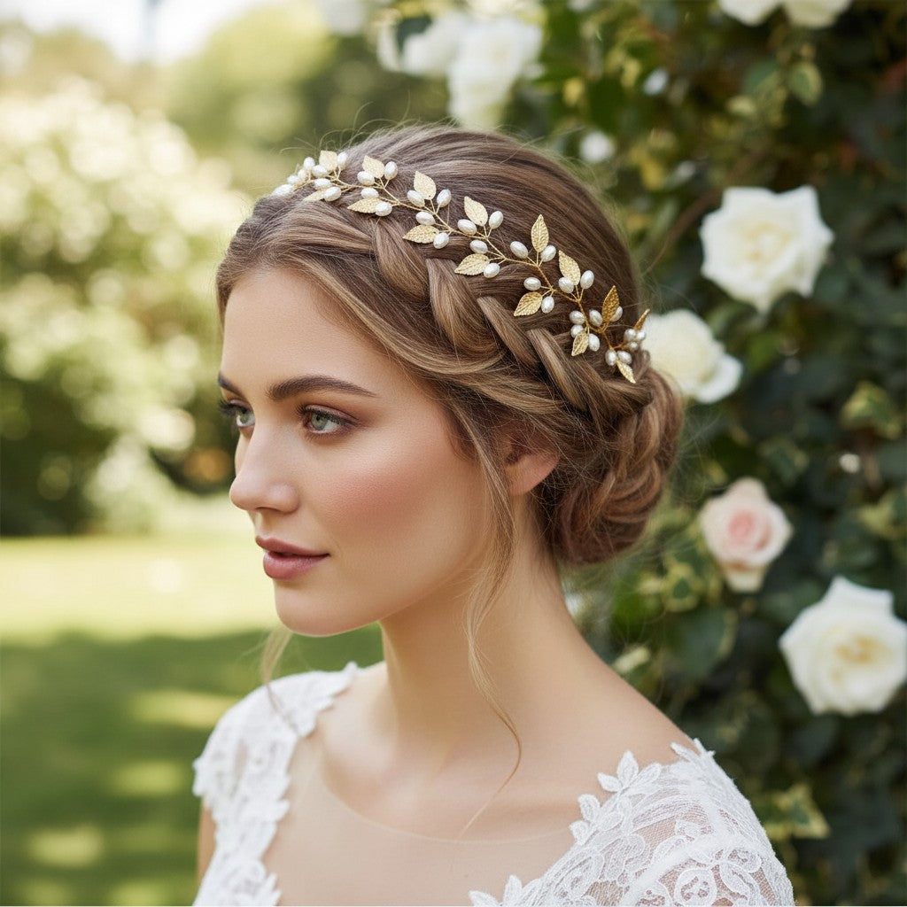 ATHENA COLLECTION - VINE OF PEARLS - HP228 GOLD