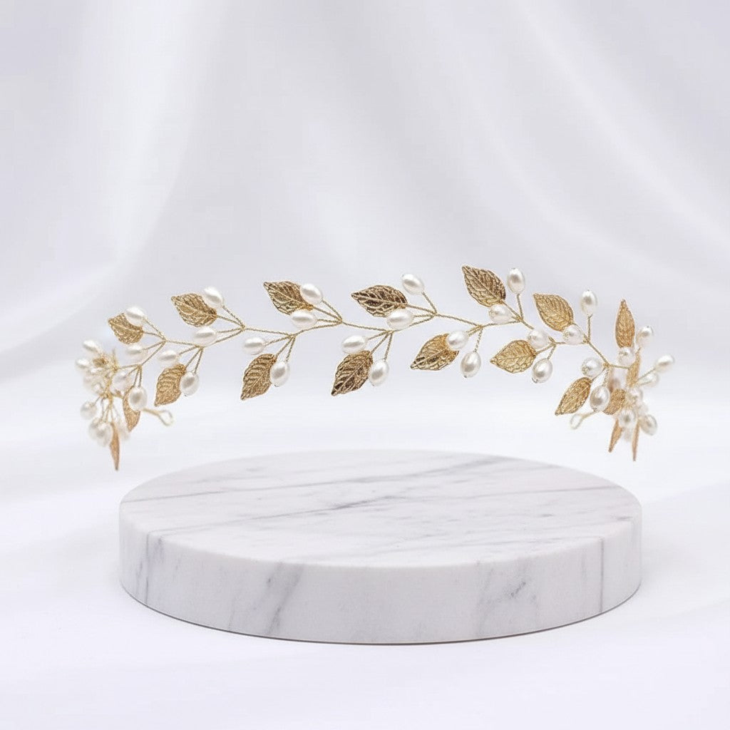 ATHENA COLLECTION - VINE OF PEARLS - HP228 GOLD