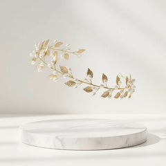 ATHENA COLLECTION - VINE OF PEARLS - HP228 GOLD