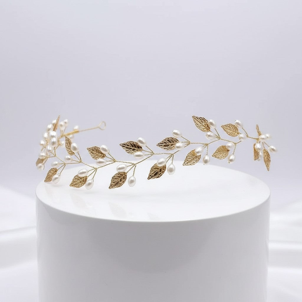 ATHENA COLLECTION - VINE OF PEARLS - HP228 GOLD