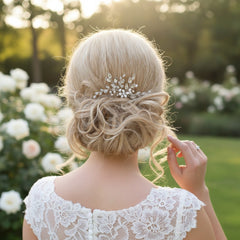 ATHENA COLLECTION - LUXE PEARL HAIR PIN - PIN84 SILVER