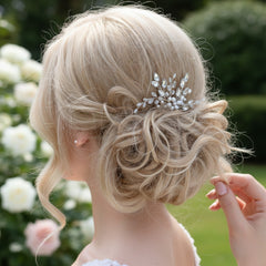 ATHENA COLLECTION - LUXE PEARL HAIR PIN - PIN84 SILVER