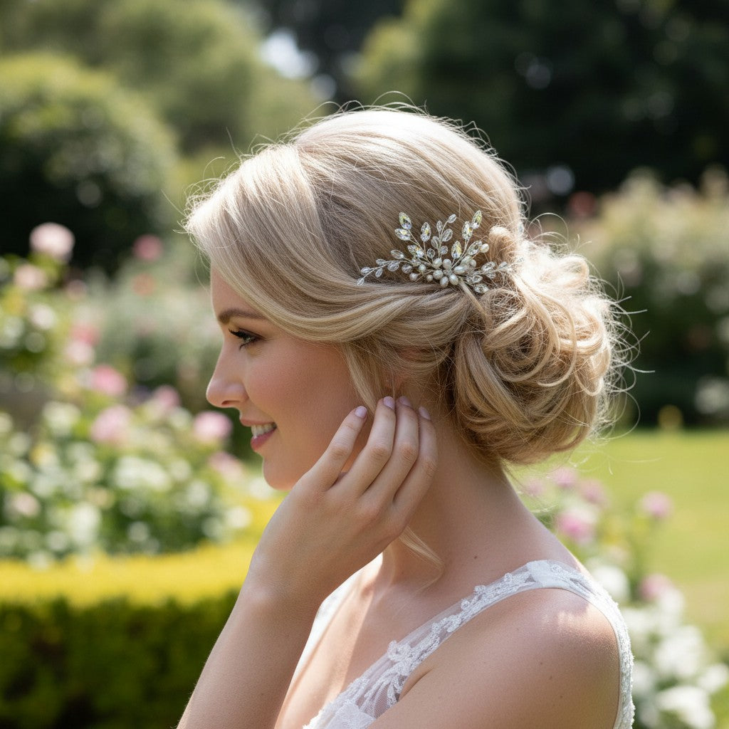 ATHENA COLLECTION - LUXE PEARL HAIR PIN - PIN84 SILVER