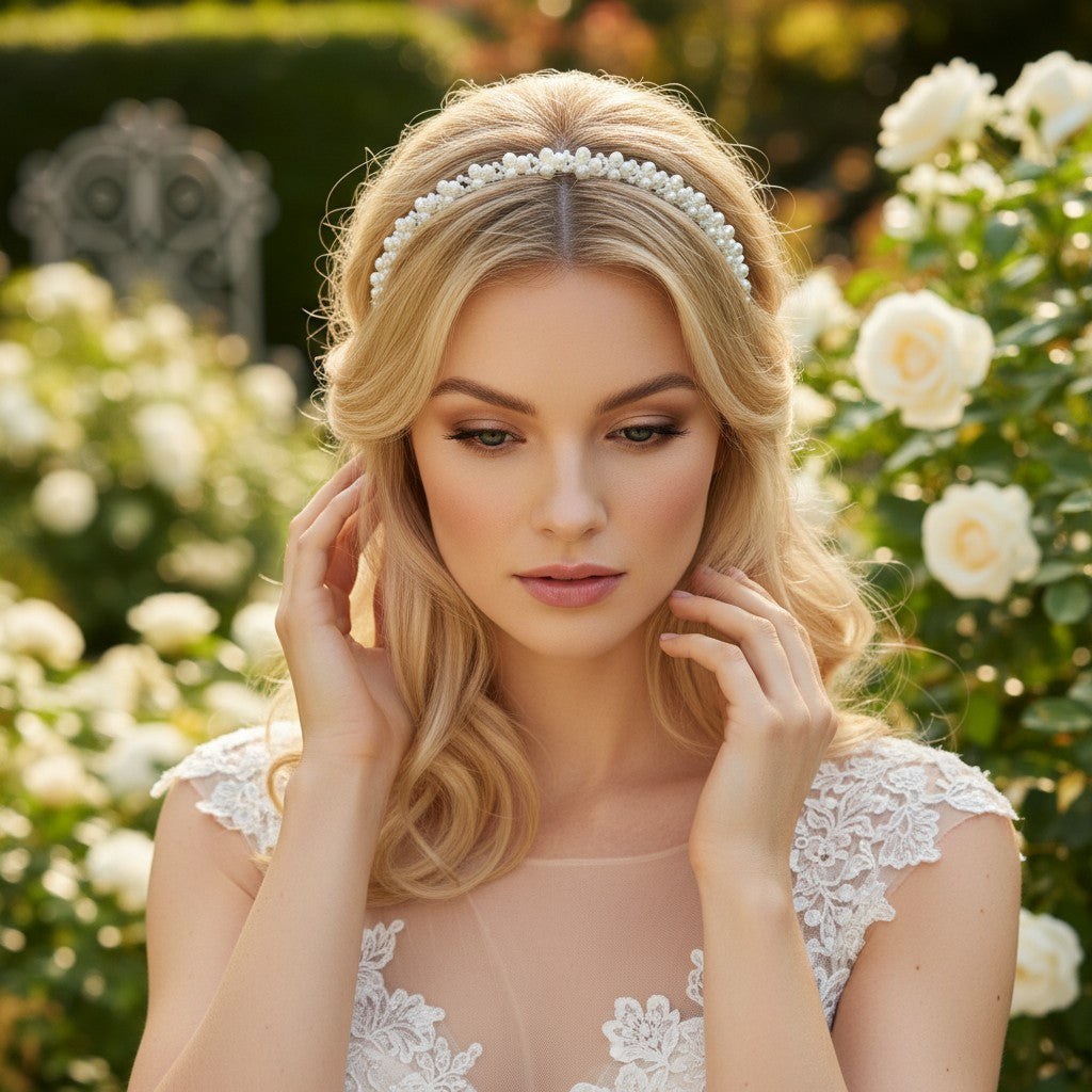 ATHENA COLLECTION - PEARLIE HAIR VINE - IVORY