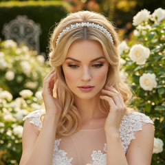 ATHENA COLLECTION - PEARLIE HAIR VINE - IVORY