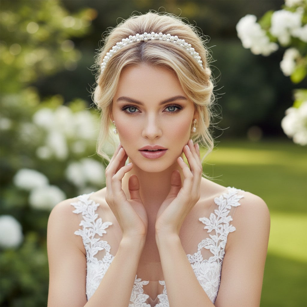 ATHENA COLLECTION - PEARLIE HAIR VINE - IVORY