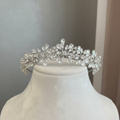 ATHENA COLLECTION - CRYSTAL LUXE HEADBAND - AHB258 SILVER