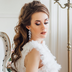 CUBIC ZIRCONIA COLLECTION - CRYSTALLURE CHANDELIER EARRINGS - CZER478