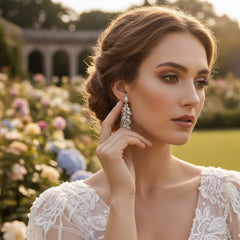 CUBIC ZIRCONIA COLLECTION - CRYSTALLURE CHANDELIER EARRINGS - CZER478