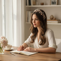 ATHENA COLLECTION - FLORAL ROMANCE HAIRVINE - ROSE GOLD HP158