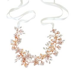 ATHENA COLLECTION - FLORAL ROMANCE HAIRVINE - ROSE GOLD HP158