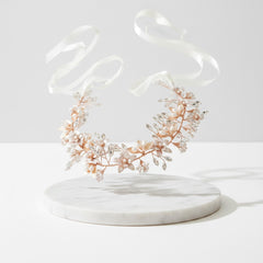ATHENA COLLECTION - FLORAL ROMANCE HAIRVINE - ROSE GOLD HP158