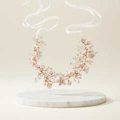 ATHENA COLLECTION - FLORAL ROMANCE HAIRVINE - ROSE GOLD HP158