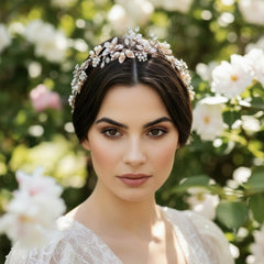 ATHENA COLLECTION - FLORAL ROMANCE HAIRVINE - ROSE GOLD HP158