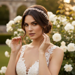ATHENA COLLECTION - EVA CHIC HAIR VINE - HP159 - SILVER