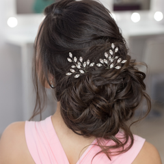 ATHENA COLLECTION - GLITZY GLAM HAIR PINS - OPAL (HP40)