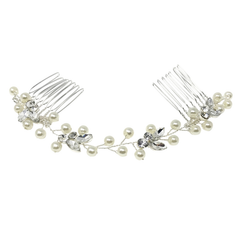 ATHENA COLLECTION - DAINTY PEARL VINE - SILVER (HP160)