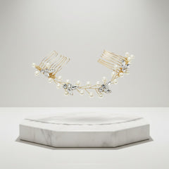 ATHENA COLLECTION - DAINTY PEARL VINE - GOLD (HP160)