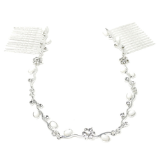ATHENA COLLECTION - DAINTY CRYSTAL VINE - SILVER (HP161)
