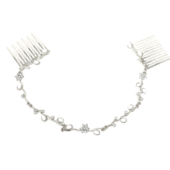 ATHENA COLLECTION - DAINTY CRYSTAL VINE - SILVER (HP161)