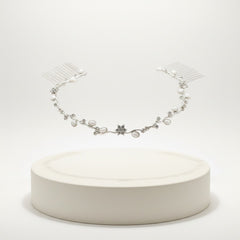 ATHENA COLLECTION - DAINTY CRYSTAL VINE - SILVER (HP161)