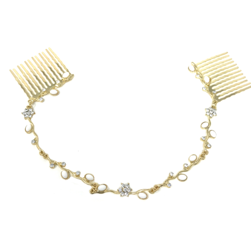 ATHENA COLLECTION - DAINTY CRYSTAL VINE - GOLD (HP161)