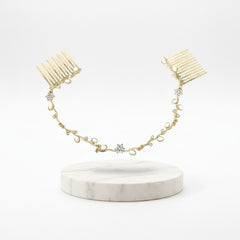 ATHENA COLLECTION - DAINTY CRYSTAL VINE - GOLD (HP161)