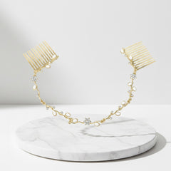 ATHENA COLLECTION - DAINTY CRYSTAL VINE - GOLD (HP161)