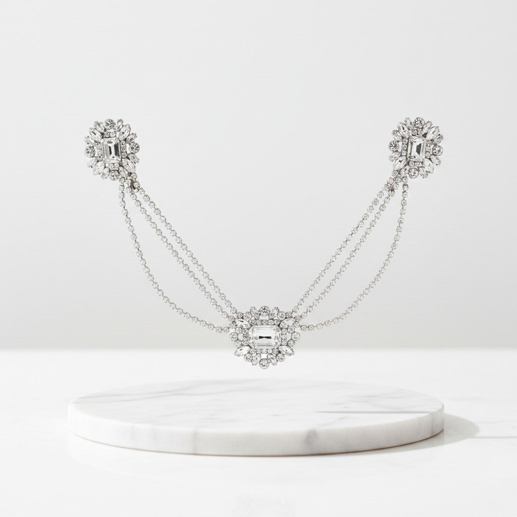 SASSB COLLECTION - VINTAGE  HEIRESS CRYSTAL HEADPIECE -HP33