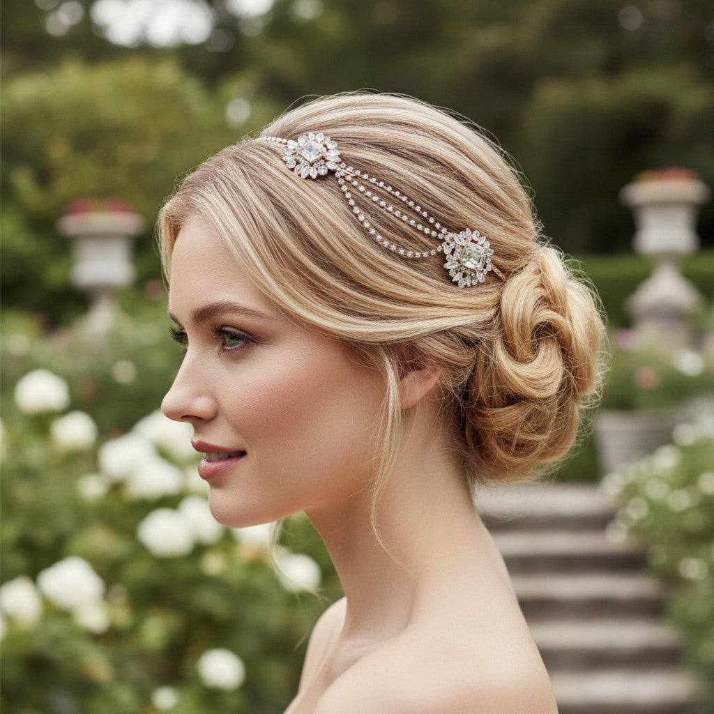 SASSB COLLECTION - VINTAGE  HEIRESS CRYSTAL HEADPIECE -HP33