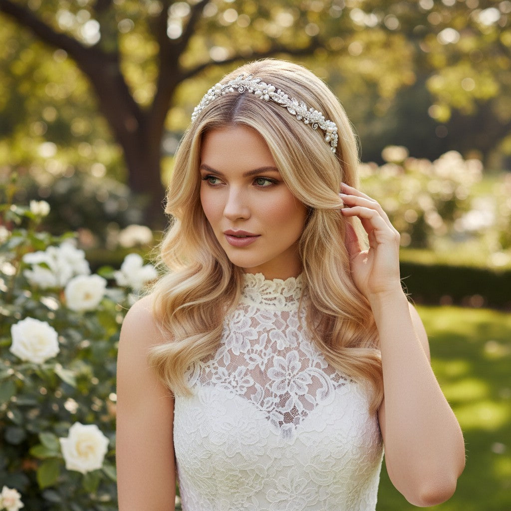ATHENA COLLECTION - VINTAGE INSPIRED FLEXIBLE HEADBAND  AHB-4
