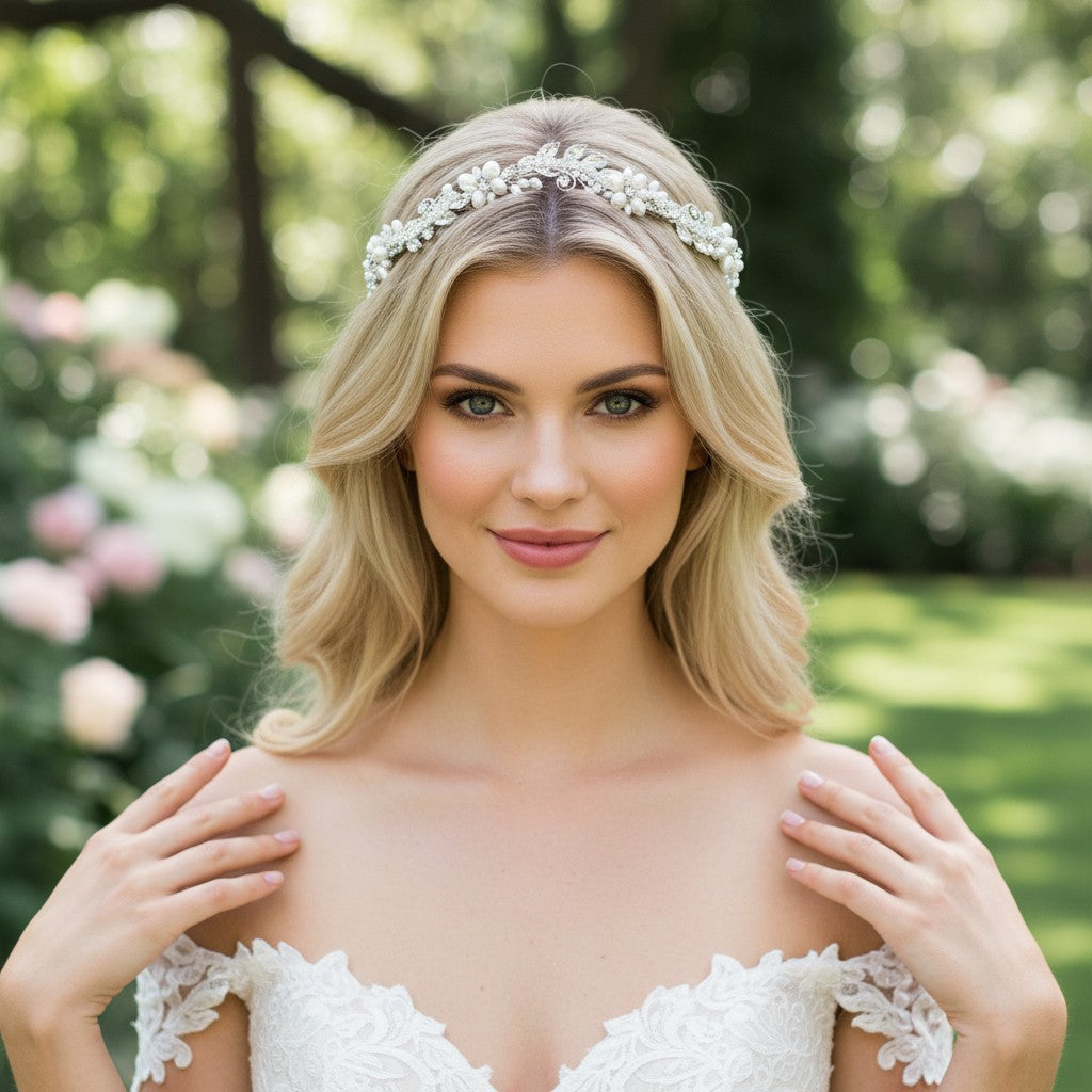 ATHENA COLLECTION - VINTAGE INSPIRED FLEXIBLE HEADBAND  AHB-4