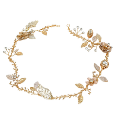 ATHENA COLLECTION - GLITZY PINK BLUSH VINE - HP163 GOLD