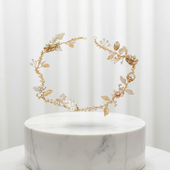 ATHENA COLLECTION - GLITZY PINK BLUSH VINE - HP163 GOLD
