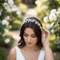ATHENA COLLECTION - PEARL LUXE HAIR VINE - HP168 - SILVER