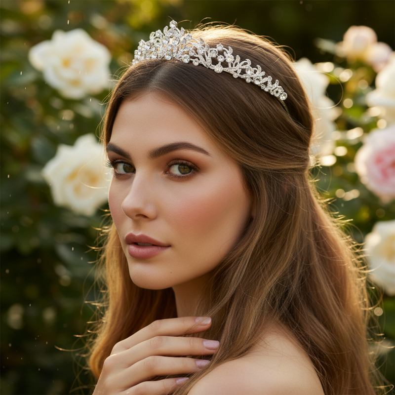 ATHENA - EXQUISITE SILVER TIARA COLLECTION - 1