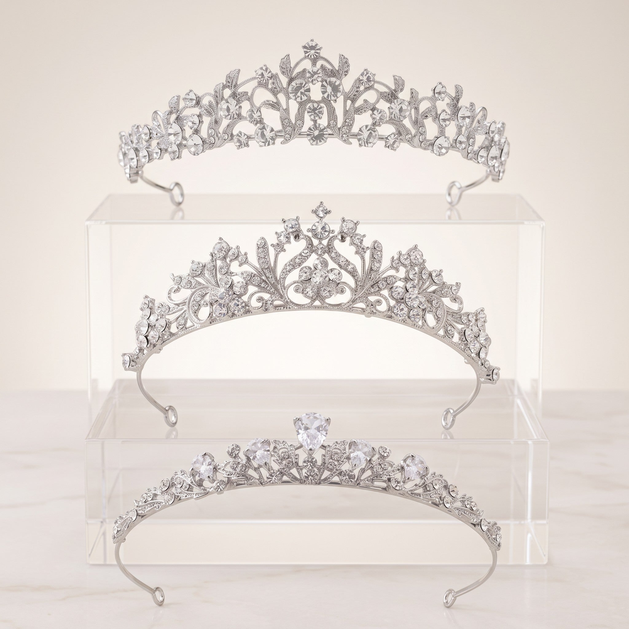 ATHENA - EXQUISITE SILVER TIARA COLLECTION - 1