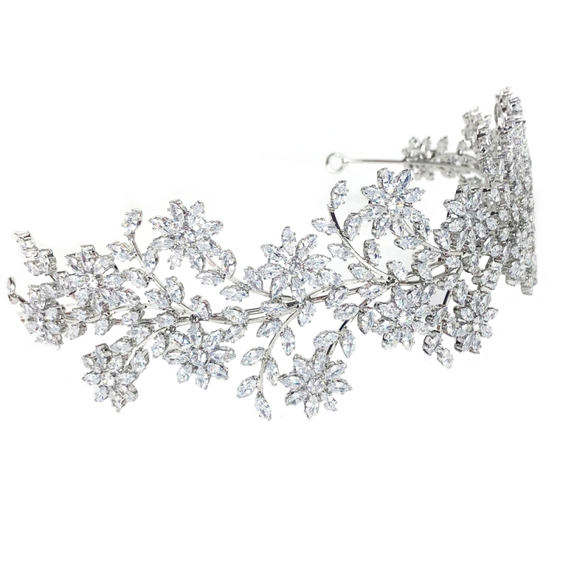 CUBIC ZIRCONIA COLLECTION - SHEER GLAMOUR HEADBAND - AHB16