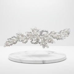 ATHENA COLLECTION - PRECIOUS PEARL HAIR COMB - HC195 - SILVER