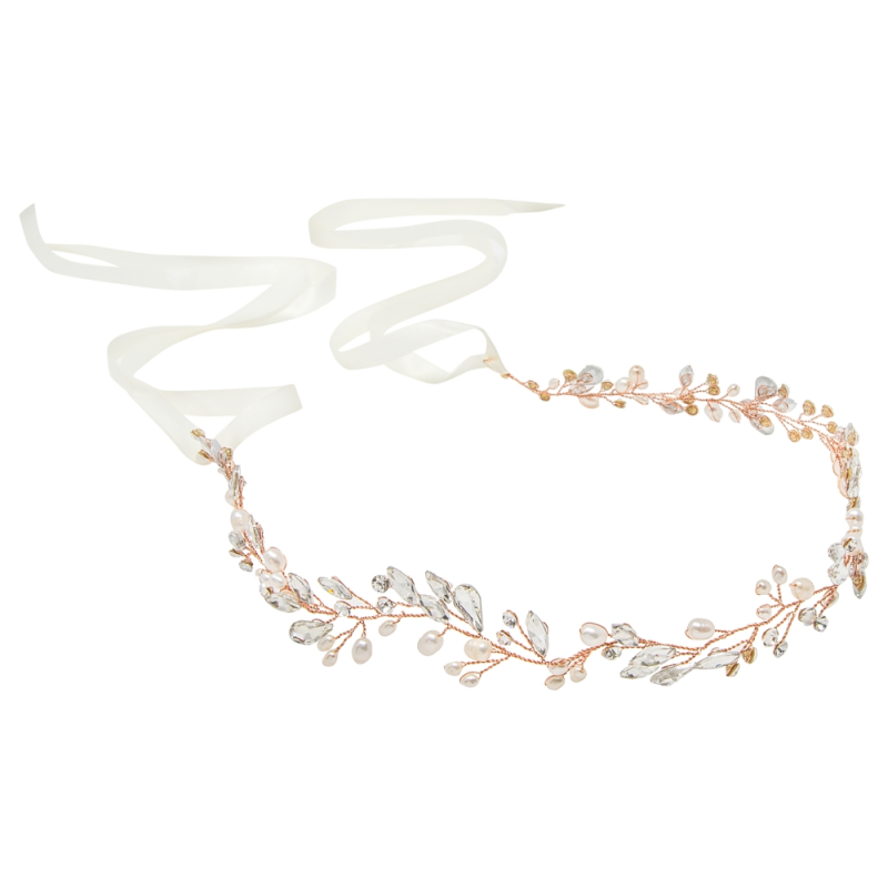 ATHENA COLLECTION - CHIC PEARL VINE  - HP171 - ROSE GOLD