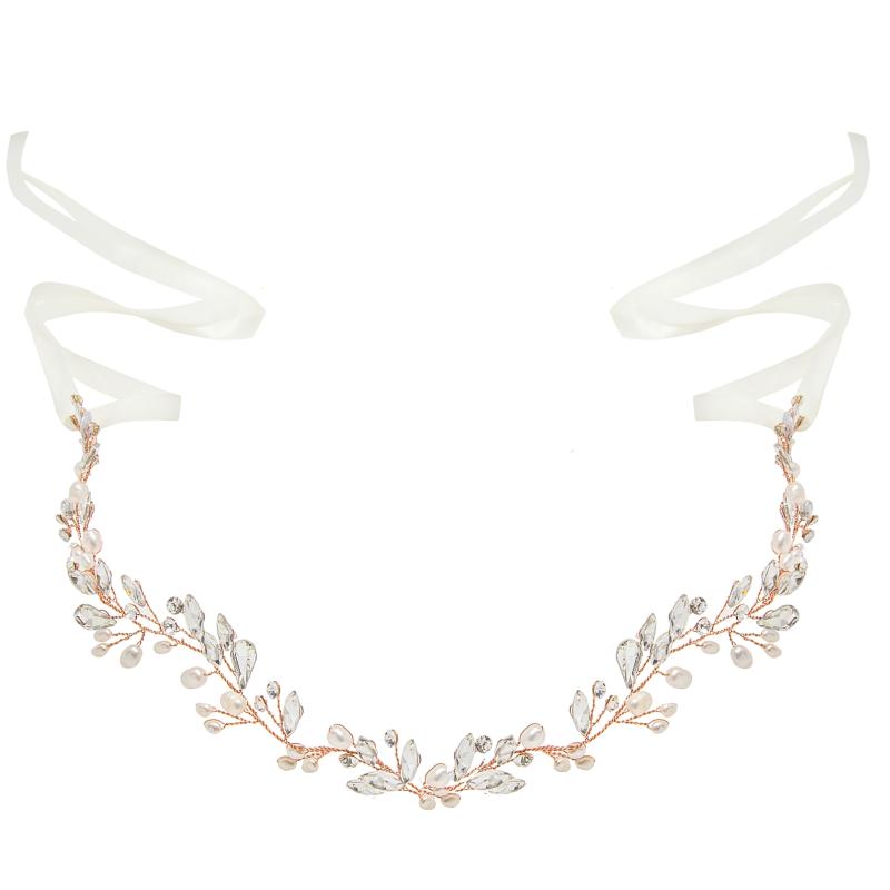 ATHENA COLLECTION - CHIC PEARL VINE  - HP171 - ROSE GOLD
