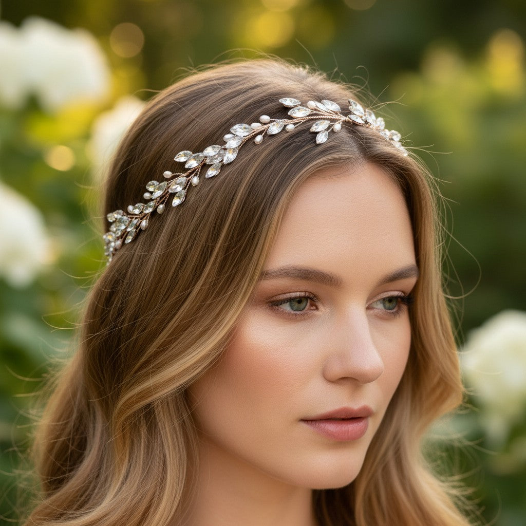 ATHENA COLLECTION - CHIC PEARL VINE  - HP171 - ROSE GOLD
